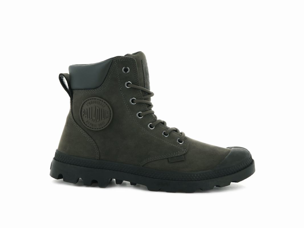 Palladium Pampa Cuff Wp Lux Damen Stiefel Wasserdicht Braun ||519836-HGA||